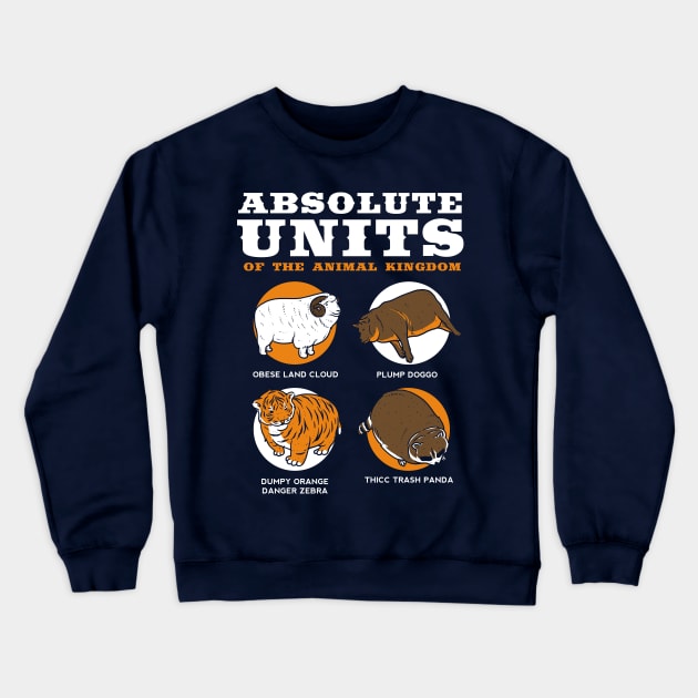Absolute Units Of The Animal Kingdom Crewneck Sweatshirt by dumbshirts